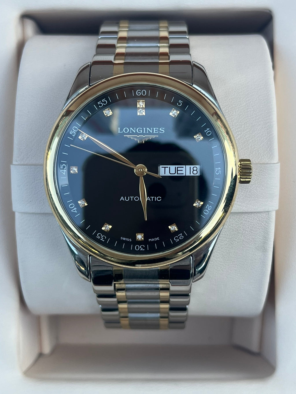 Longines Watchmaking Tradition Black Automatic (self-winding) watch 38.5 millimeters L2.755.5.57.7