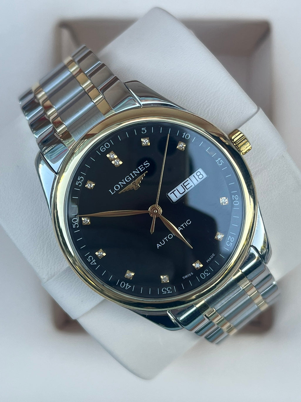 Longines Watchmaking Tradition Black Automatic (self-winding) watch 38.5 millimeters L2.755.5.57.7