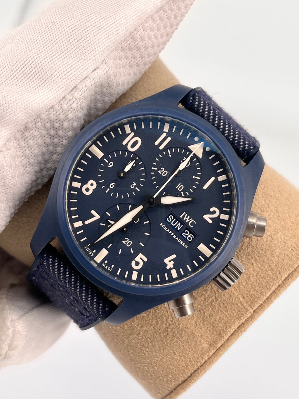 IWC Blue Automatic (self-winding) watch