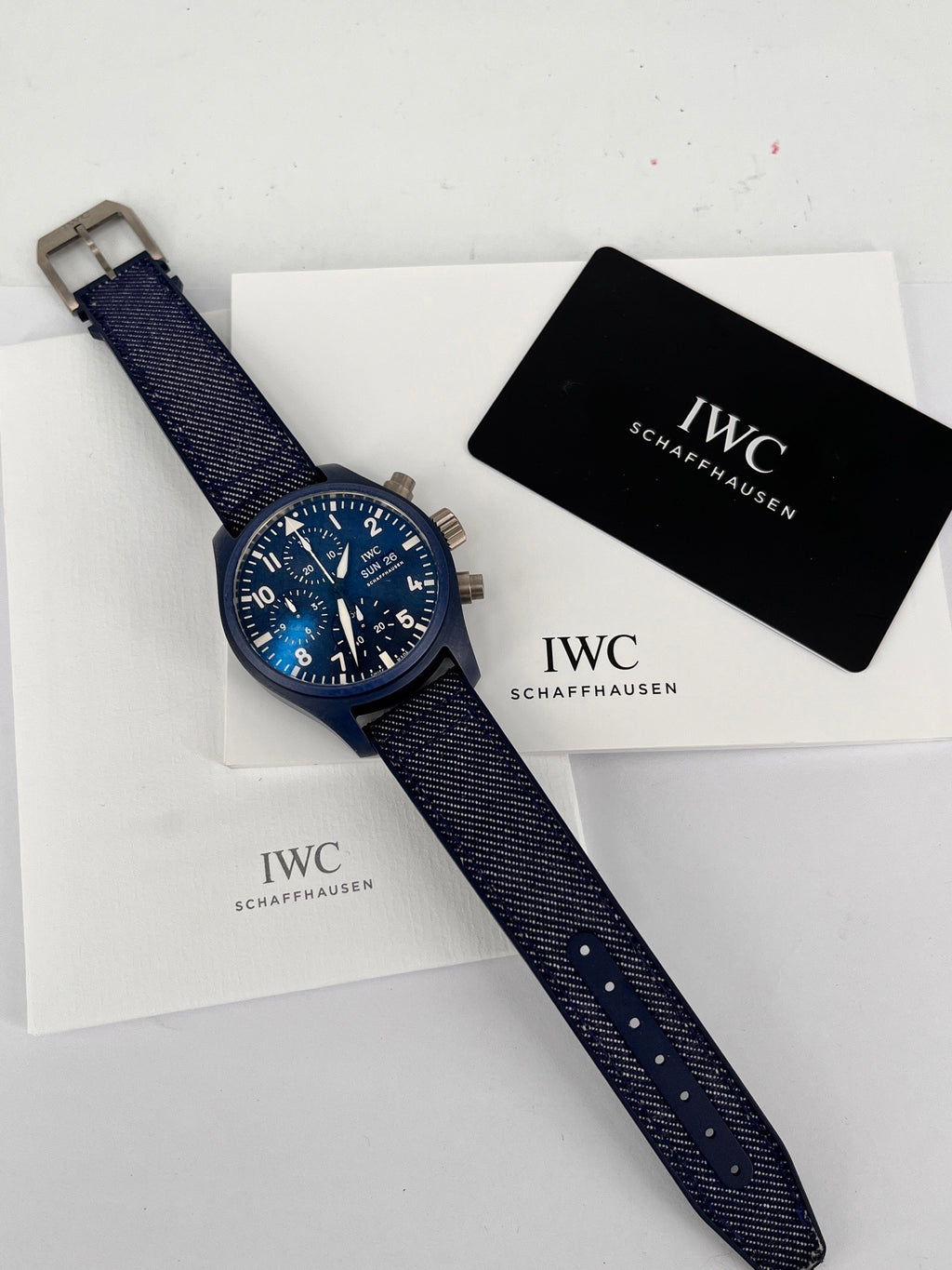 IWC Blue Automatic (self-winding) watch