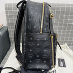 MCM Leather Backpack MMKBAVE02BK001