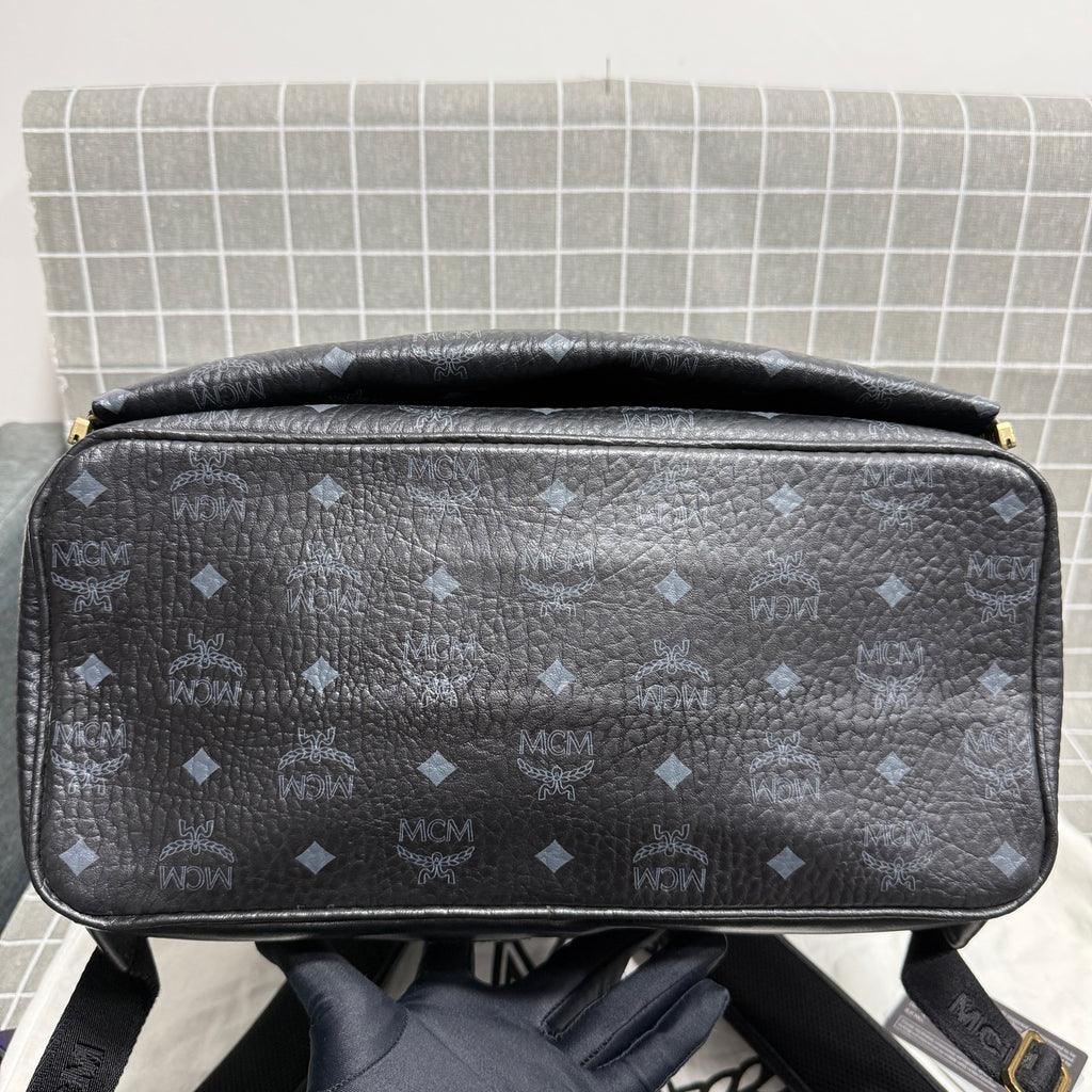 MCM Leather Backpack MMKBAVE02BK001