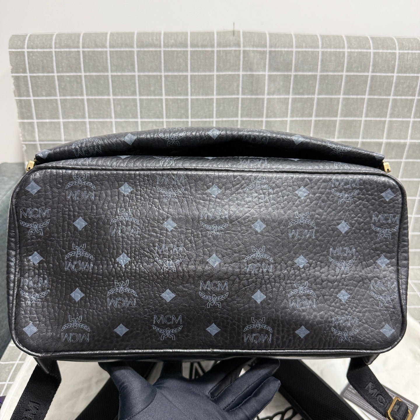 MCM Leather Backpack MMKBAVE02BK001