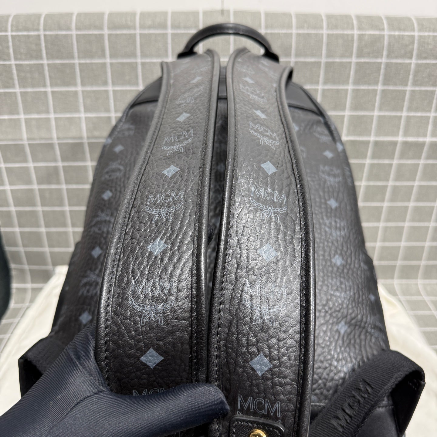 MCM Leather Backpack MMKBAVE02BK001