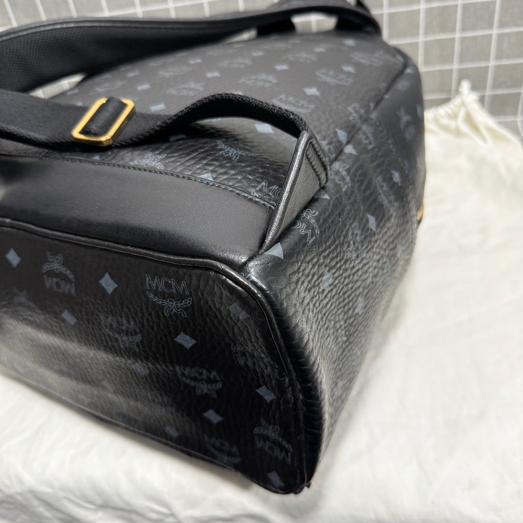 MCM Leather Backpack MMKBAVE02BK001