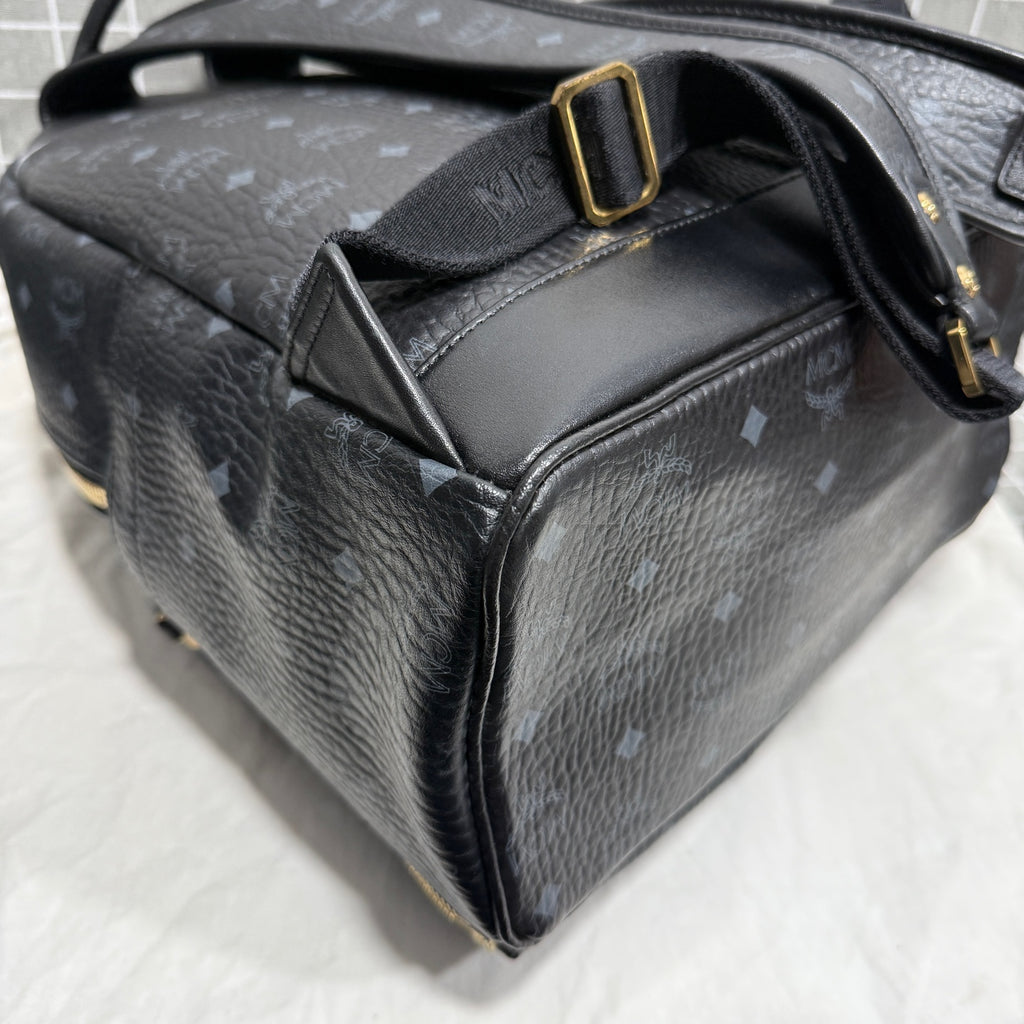 MCM Leather Backpack MMKBAVE02BK001