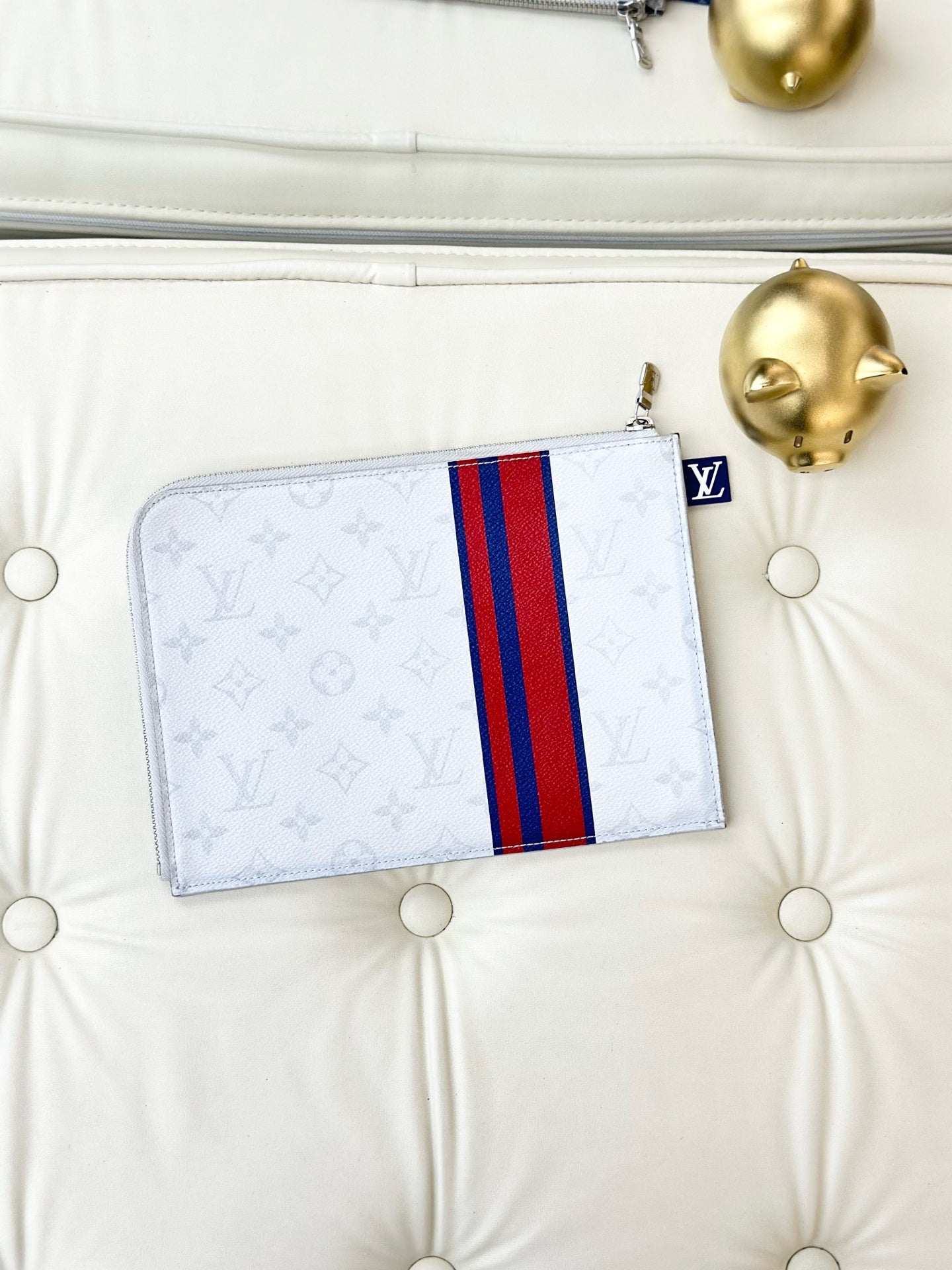 Louis Vuitton White Clutch