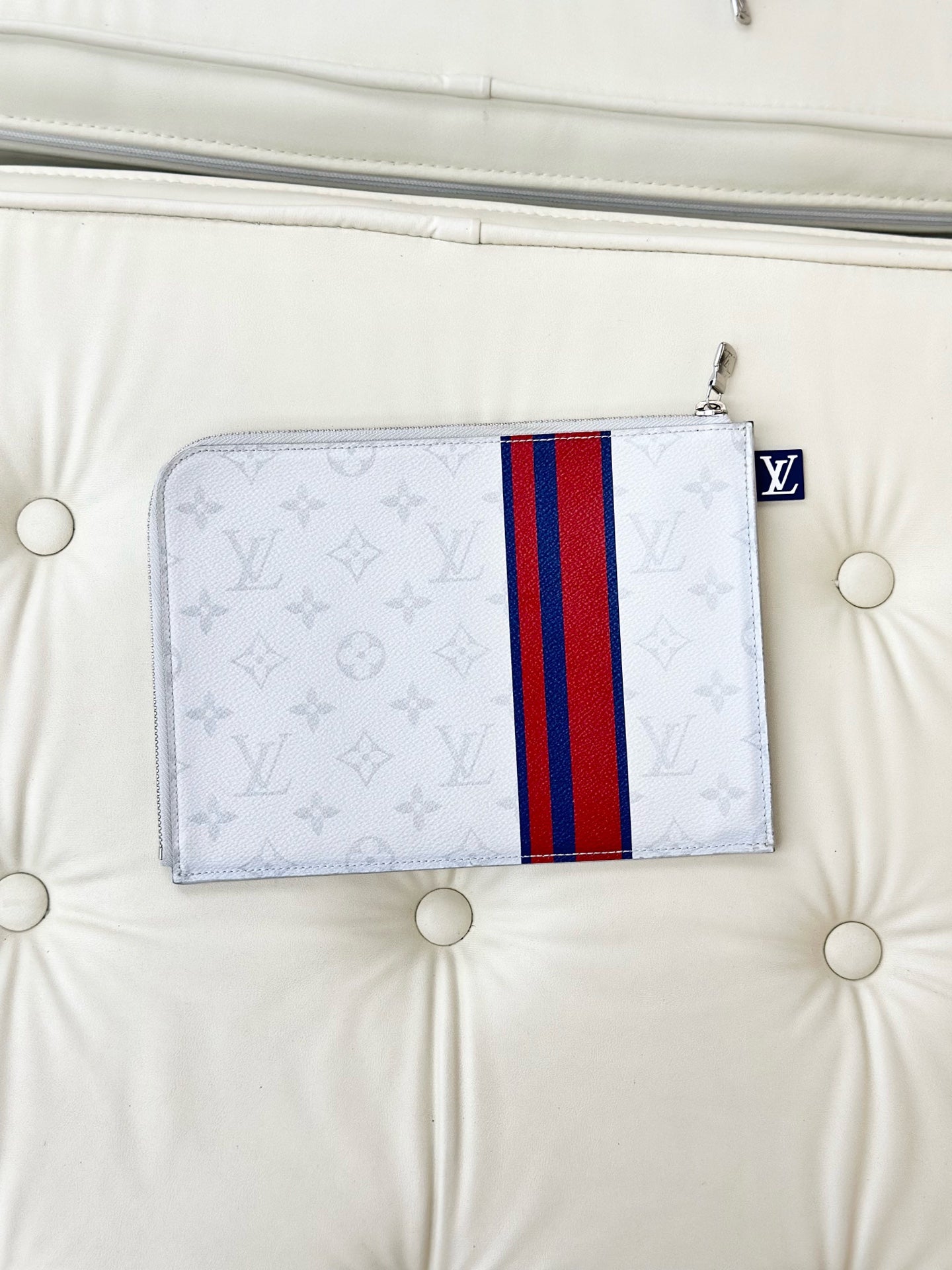 Louis Vuitton White Clutch