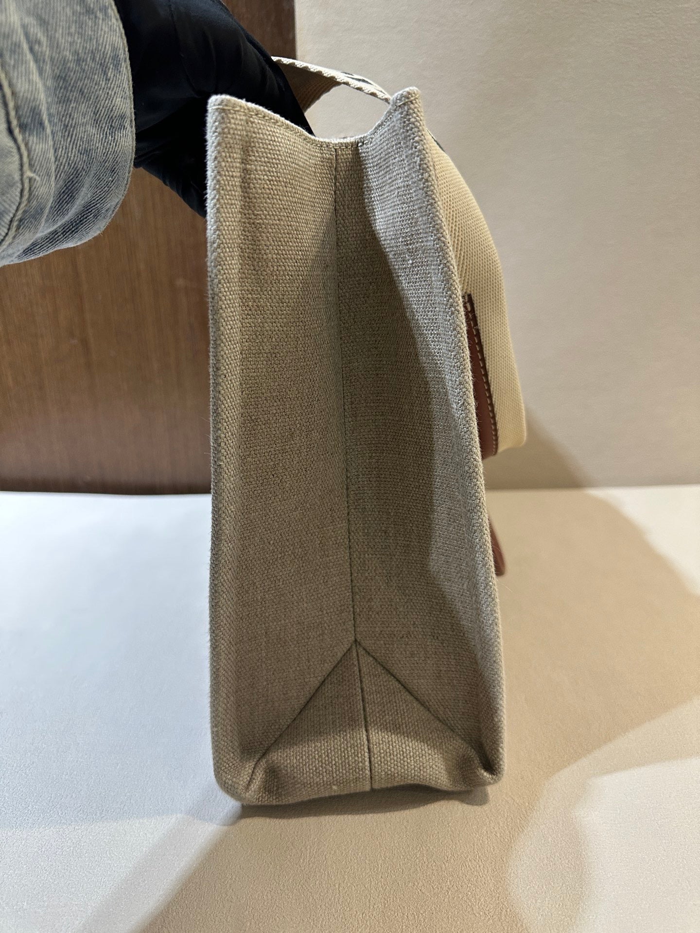 Chloe Linen Beige Tote