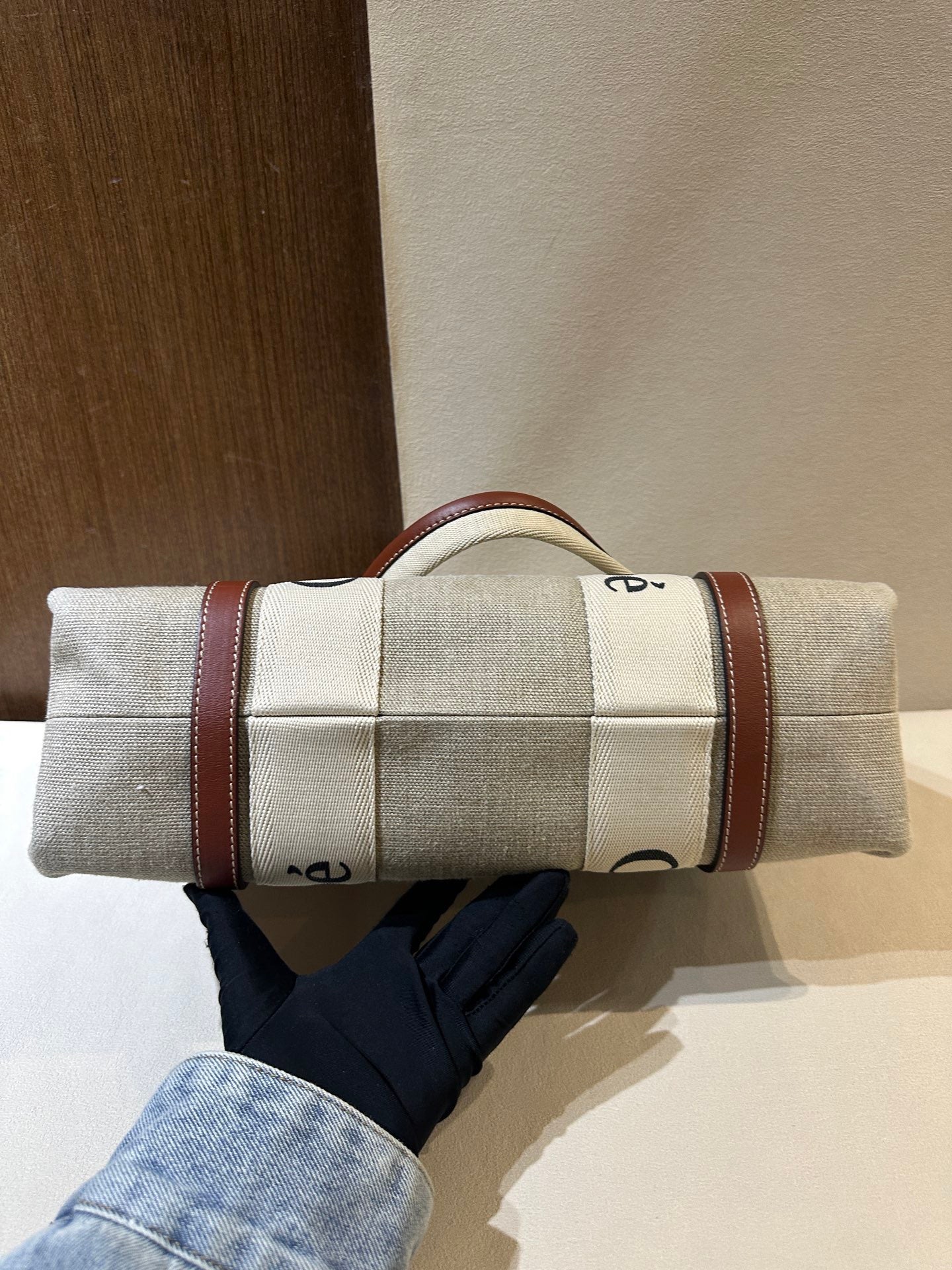 Chloe Linen Beige Tote