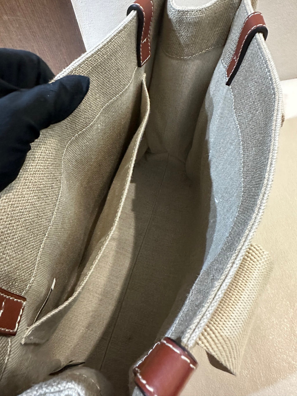 Chloe Linen Beige Tote
