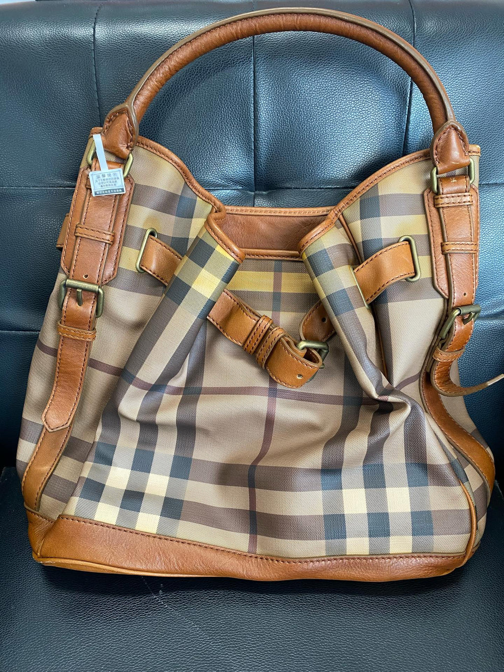 Burberry Black Bucket & Drawstring Bag
