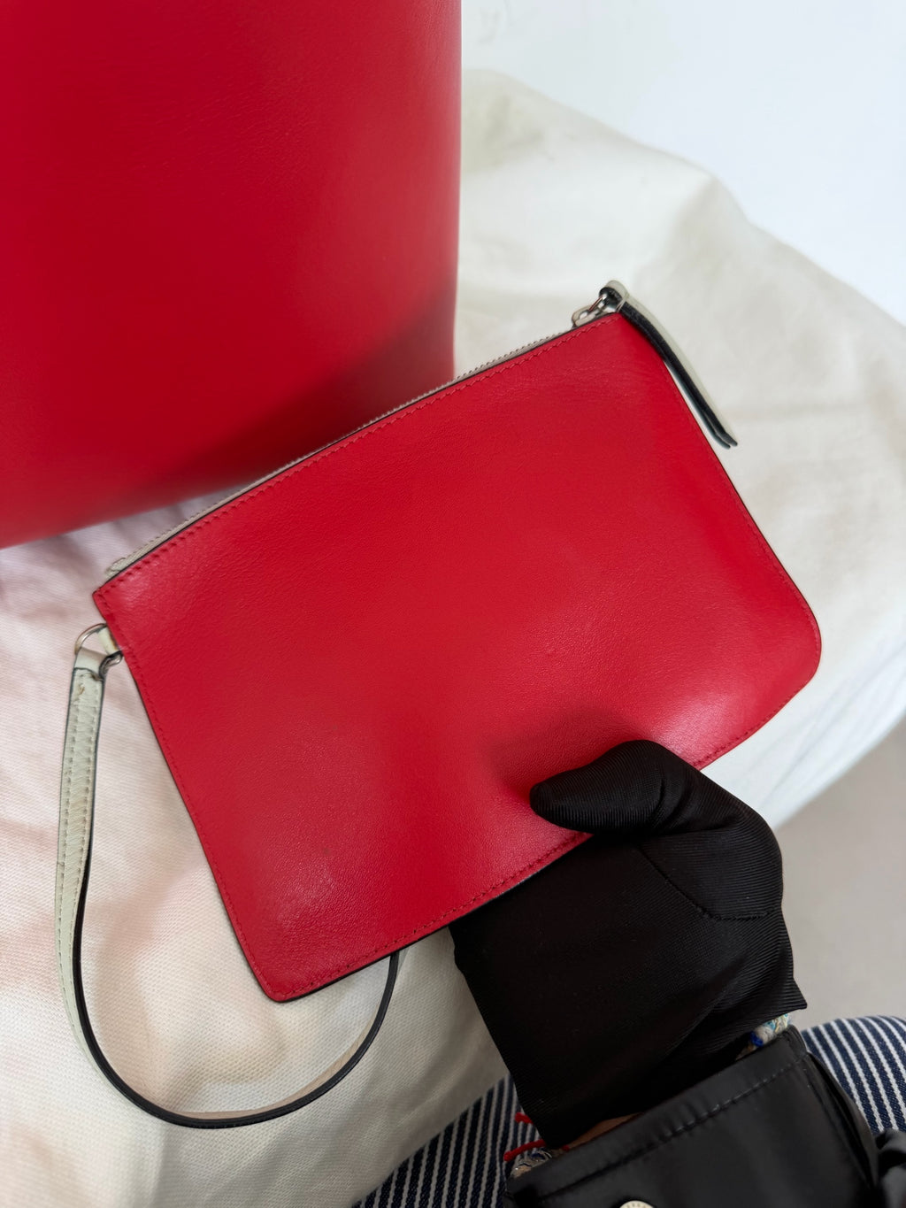 Celine Green Bucket & Drawstring Bag