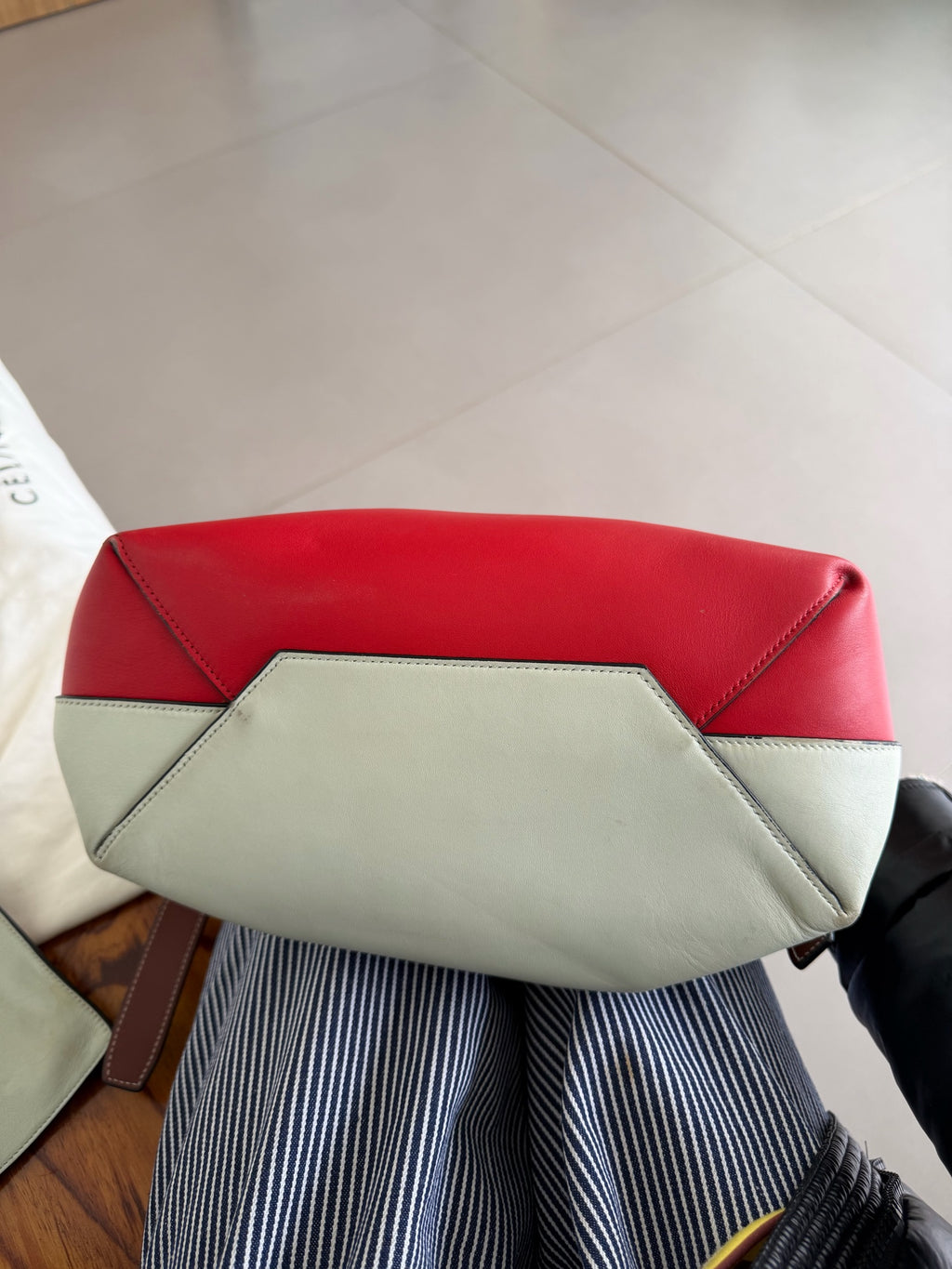 Celine Green Bucket & Drawstring Bag