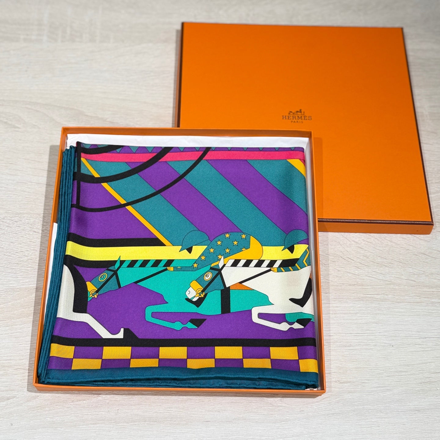 Hermes Multicolor Scarf