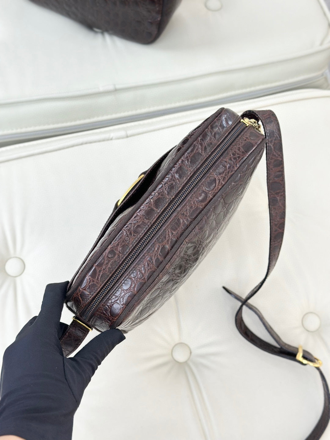 Salvatore Ferragamo Brown Crossbody