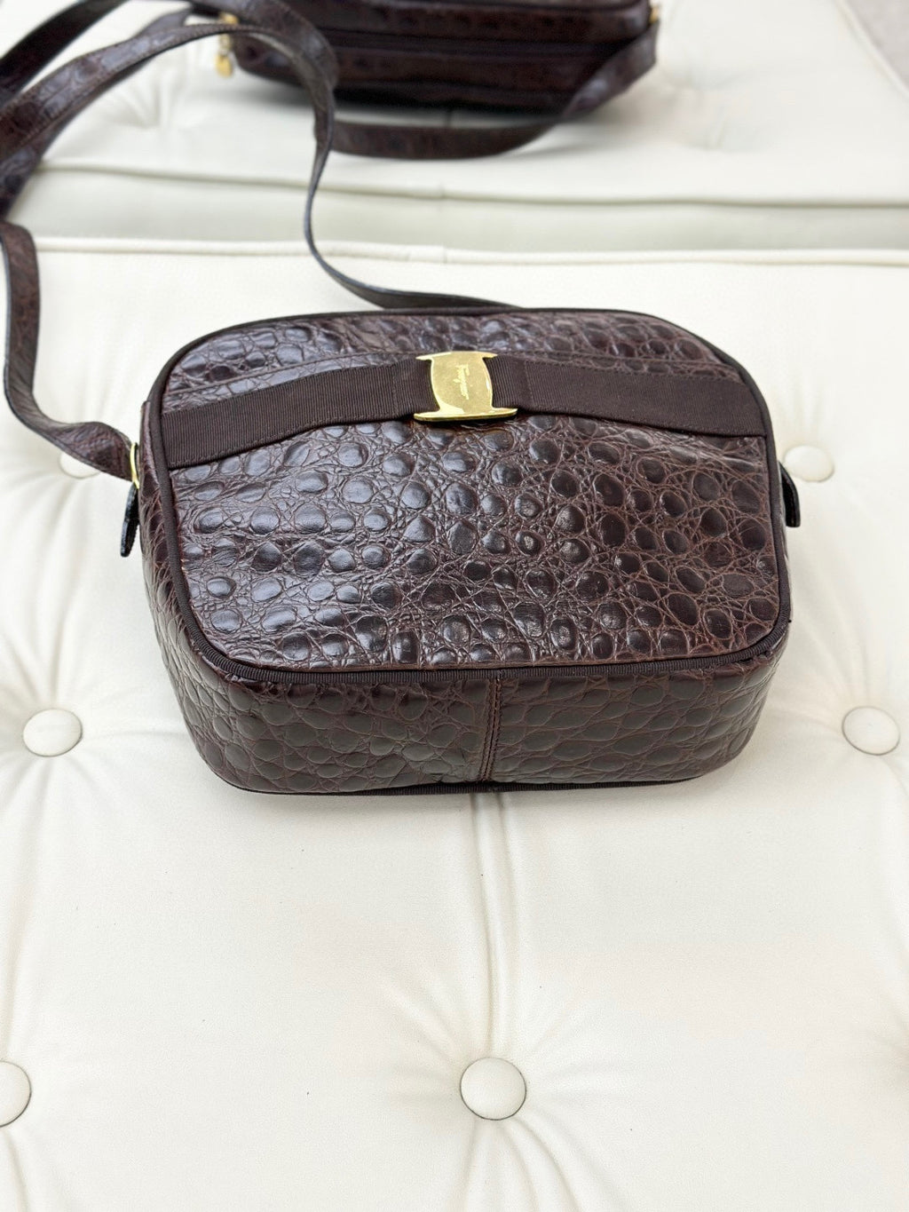 Salvatore Ferragamo Brown Crossbody