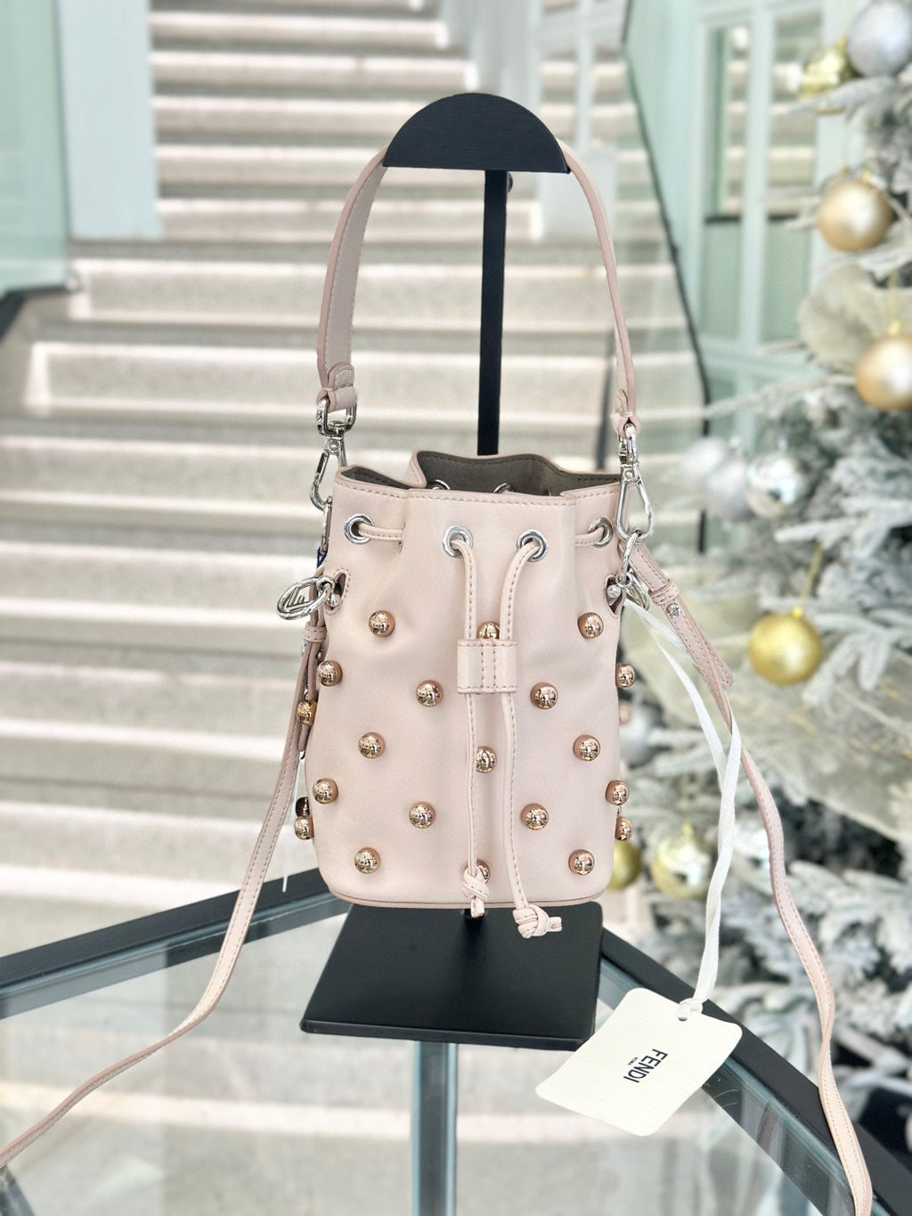 Fendi Rose gold Bucket & Drawstring Bag
