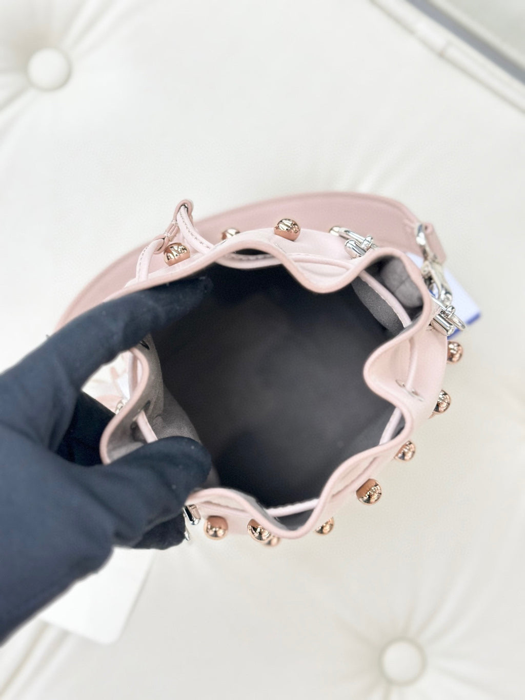 Fendi Rose gold Bucket & Drawstring Bag