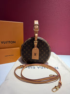 Louis Vuitton Petite Boite Chapeau Canvas 17.5x 16.5x 7.5 cm M43514