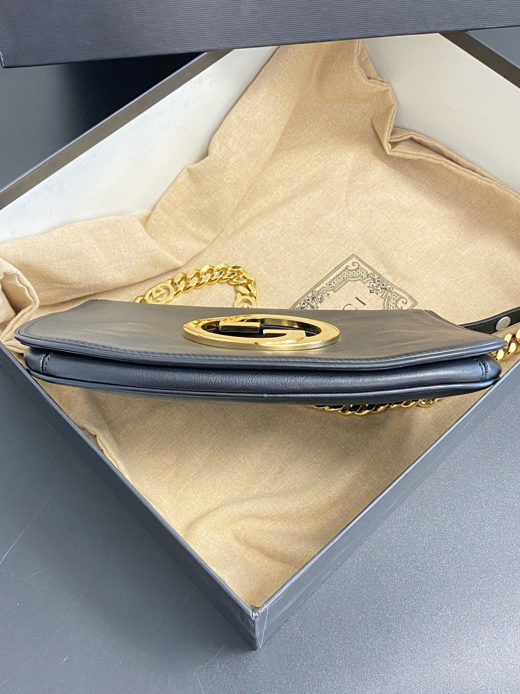 Gucci Gucci Blondie Collection Metal Gold Crossbody 699268 UXX0G 1000
