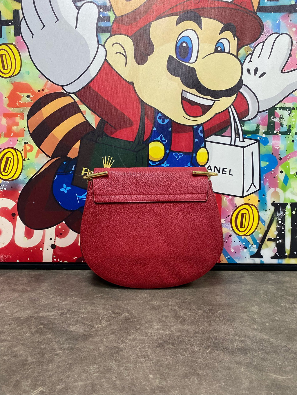 Chloe Metal Red Crossbody