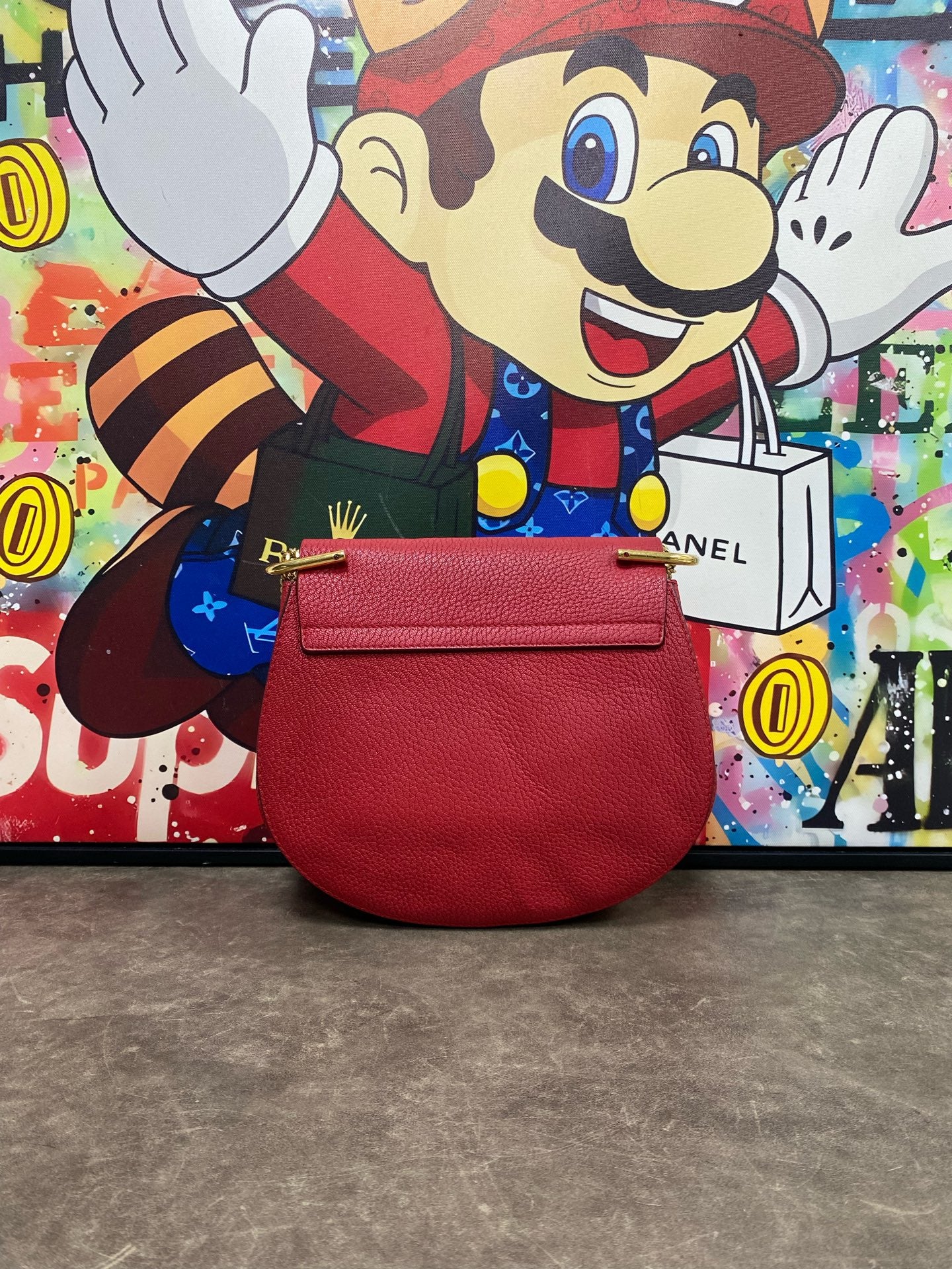 Chloe Metal Red Crossbody