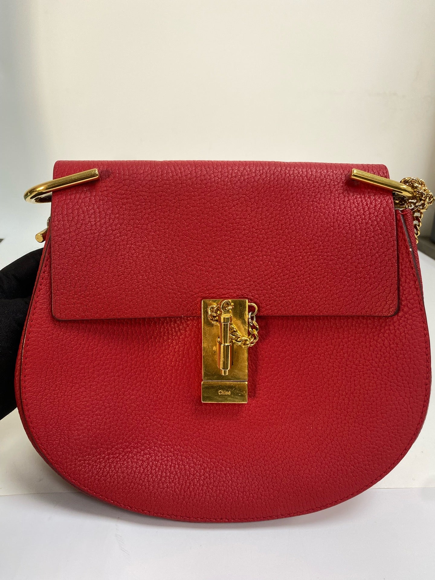 Chloe Metal Red Crossbody