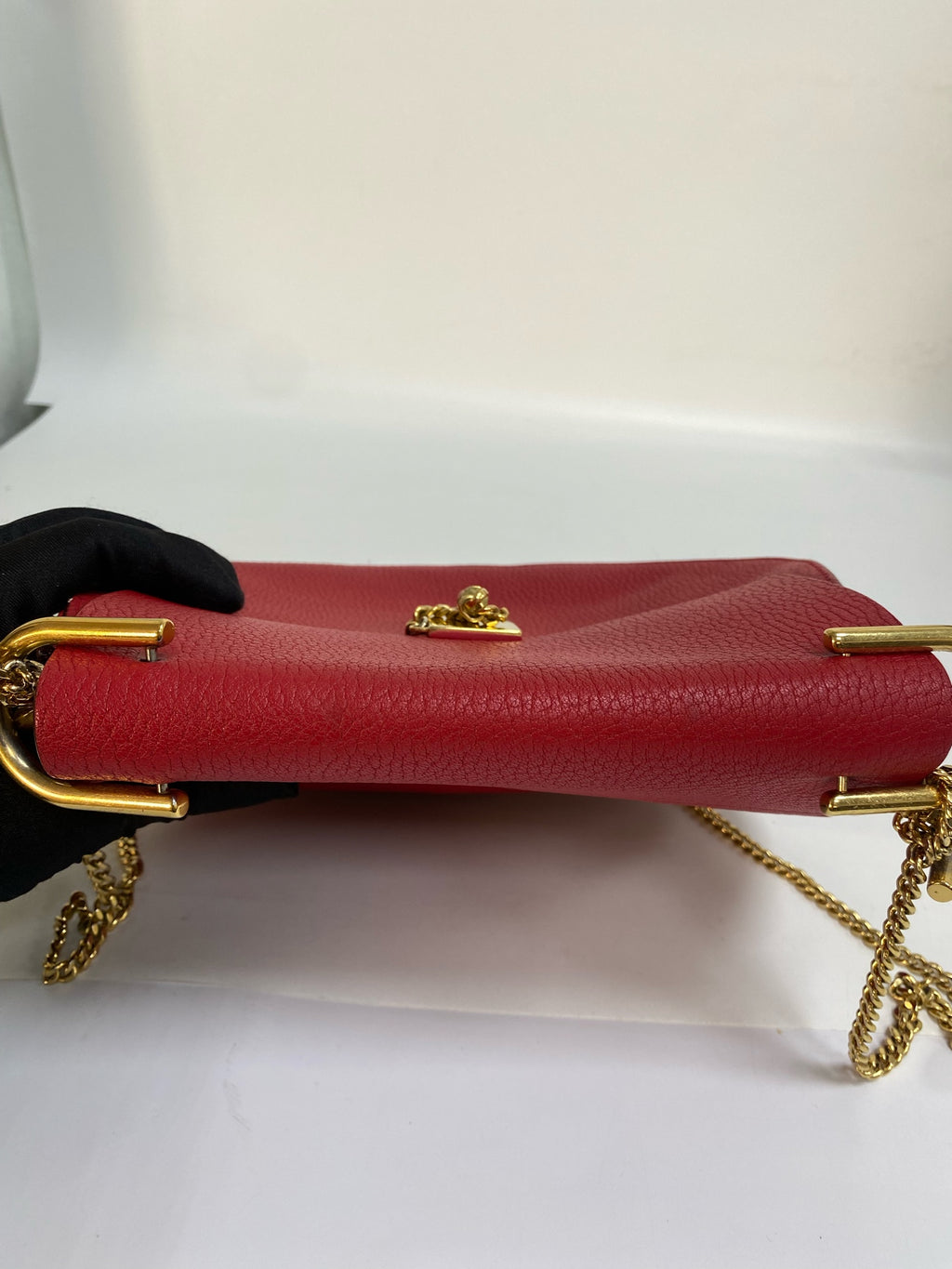 Chloe Metal Red Crossbody