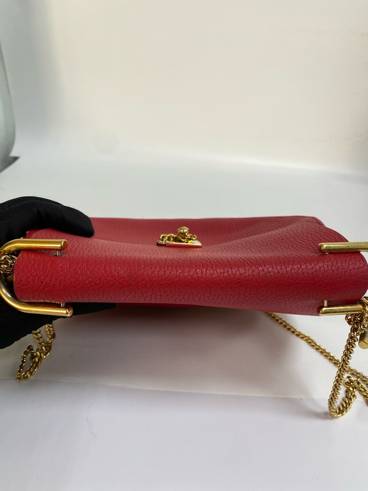 Chloe Metal Red Crossbody