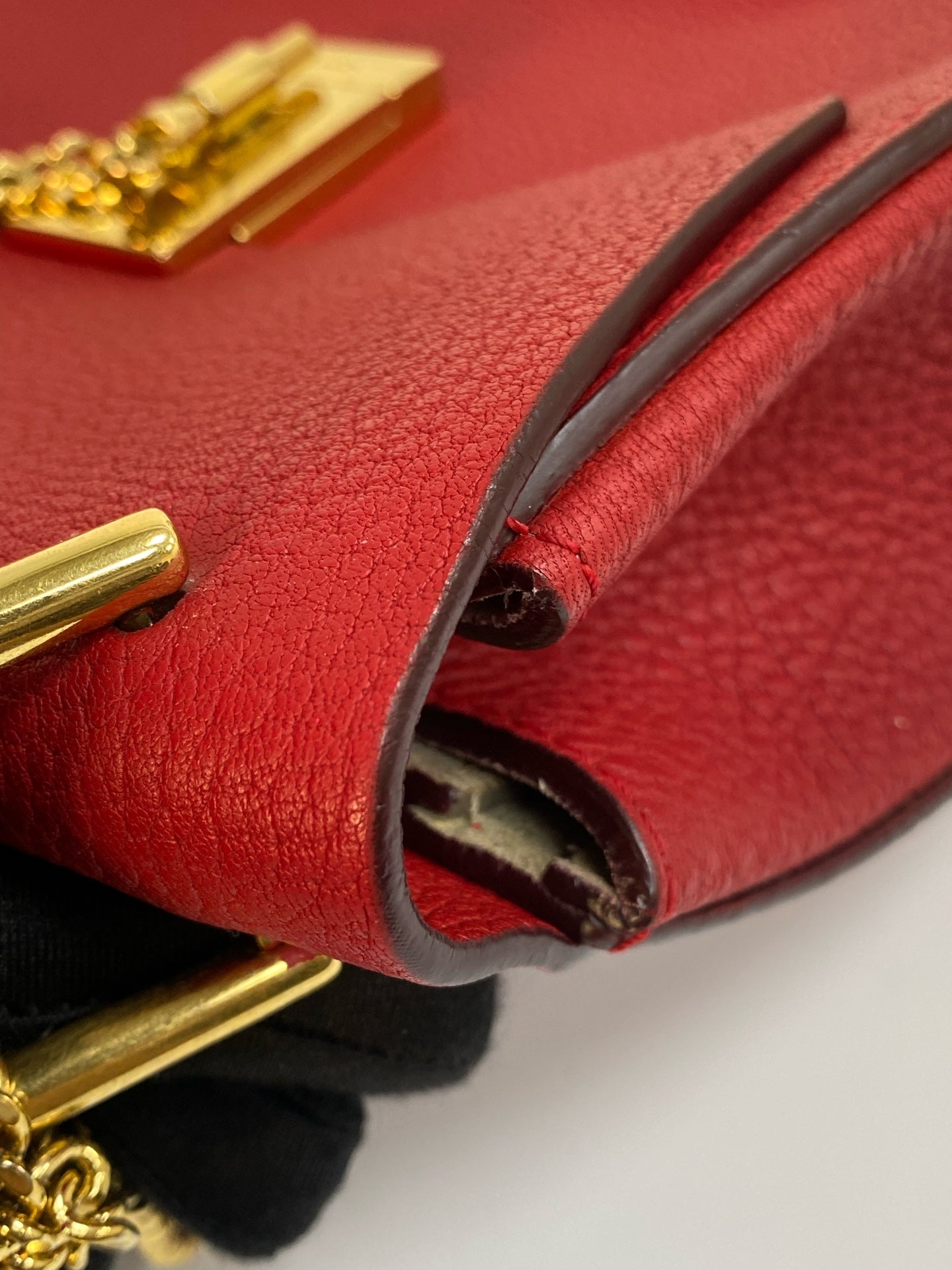 Chloe Metal Red Crossbody