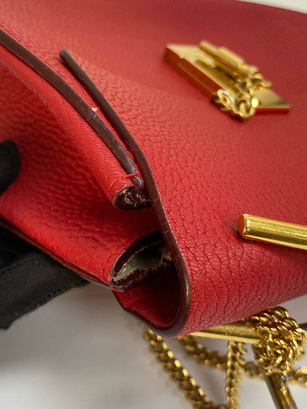 Chloe Metal Red Crossbody