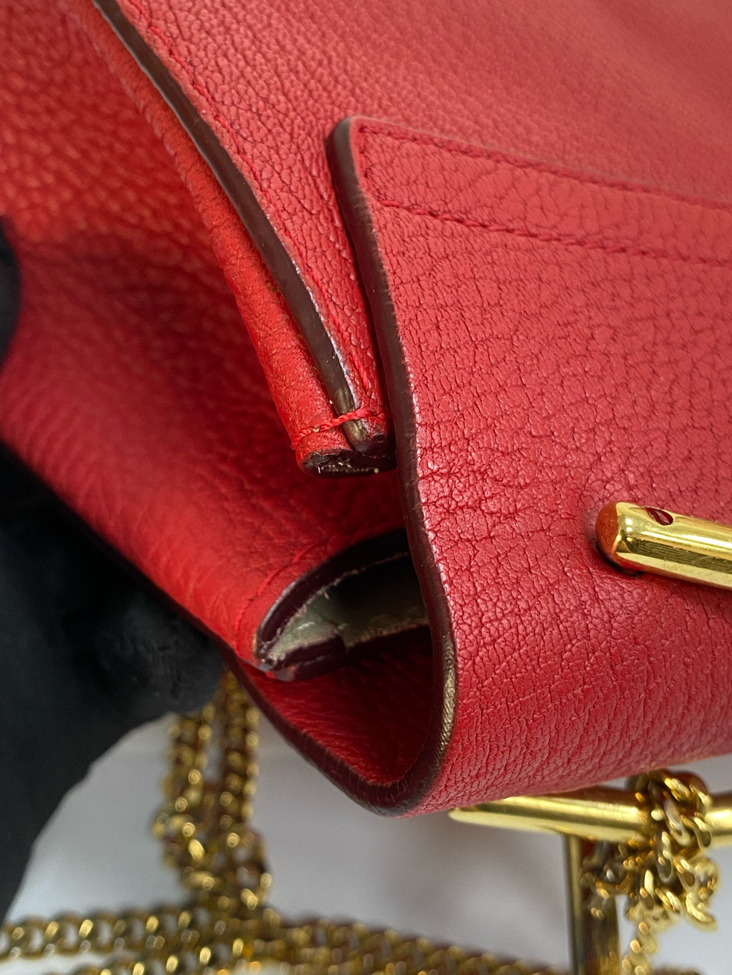 Chloe Metal Red Crossbody