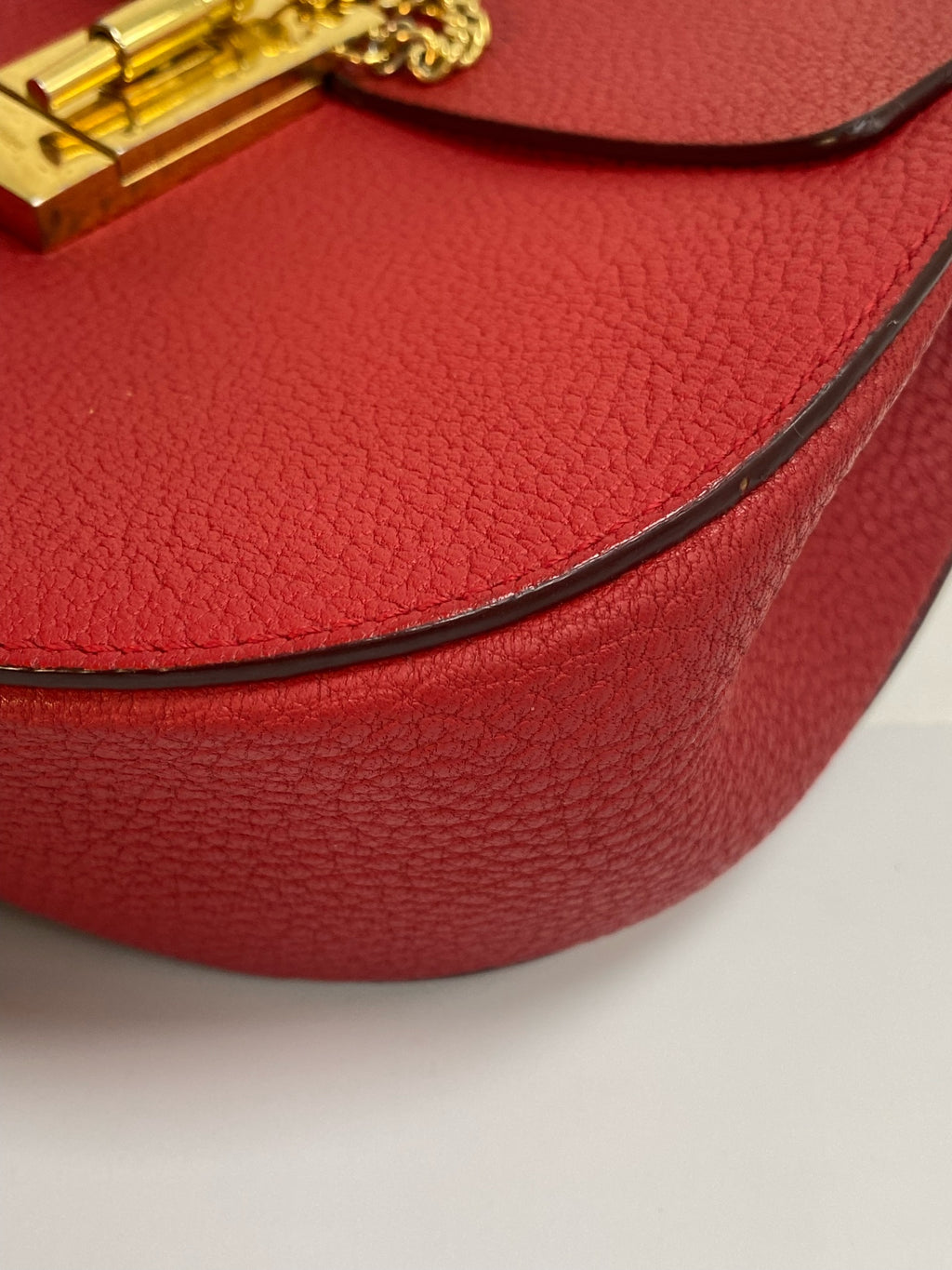 Chloe Metal Red Crossbody