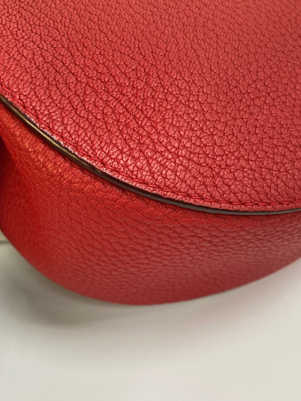 Chloe Metal Red Crossbody