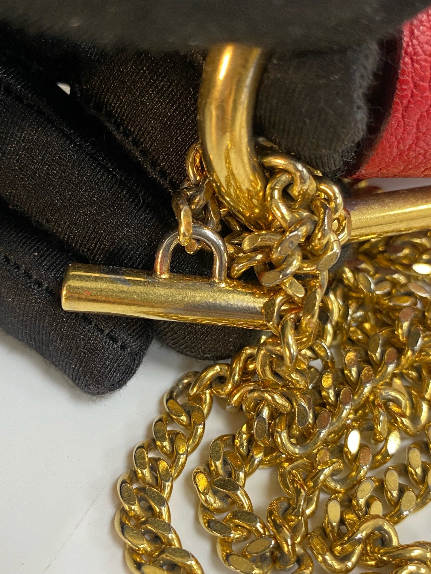 Chloe Metal Red Crossbody