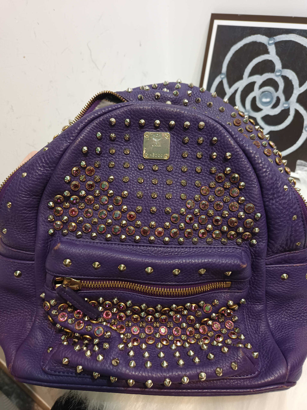 Chanel Metal Purple Backpack