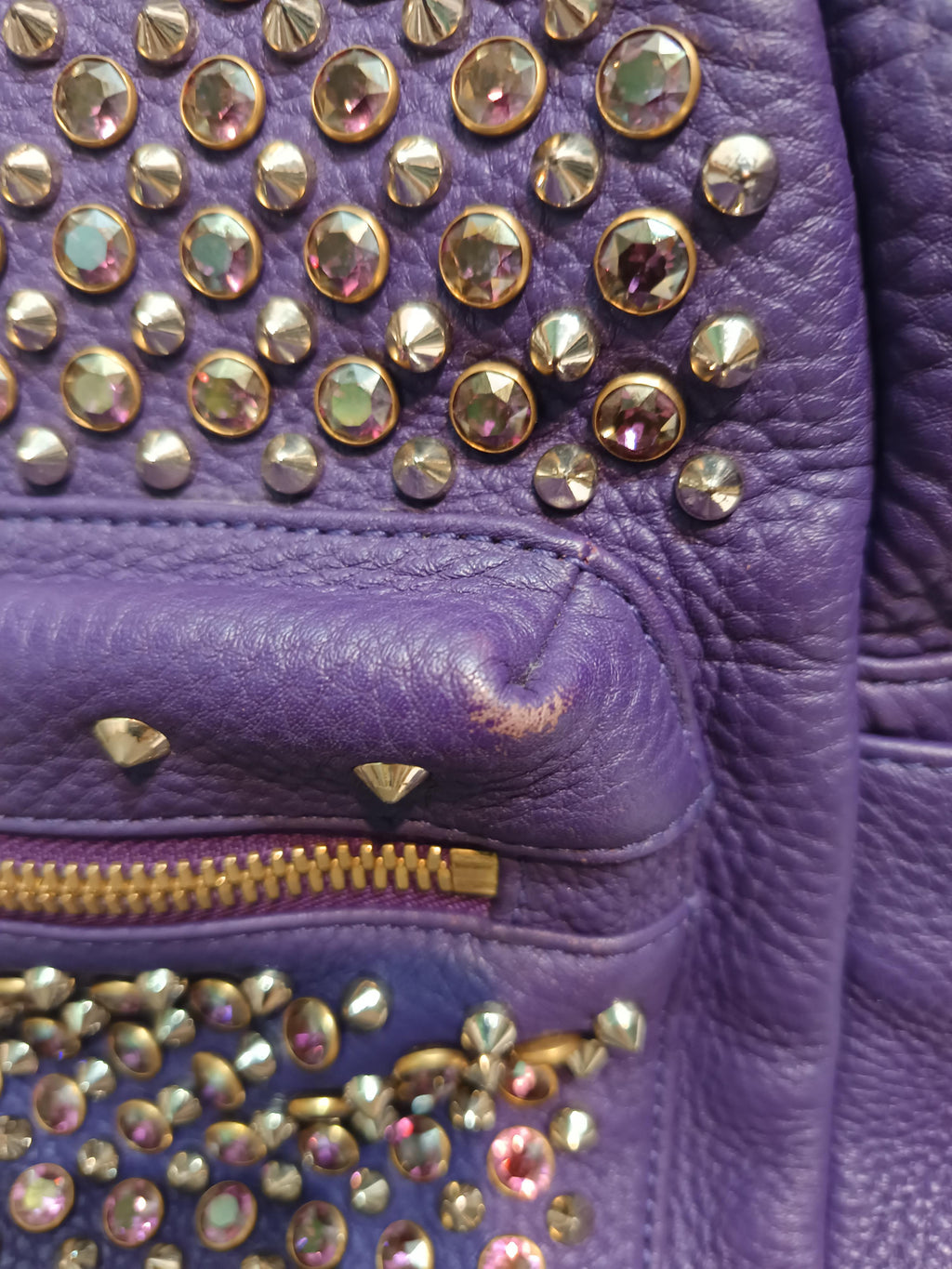 Chanel Metal Purple Backpack