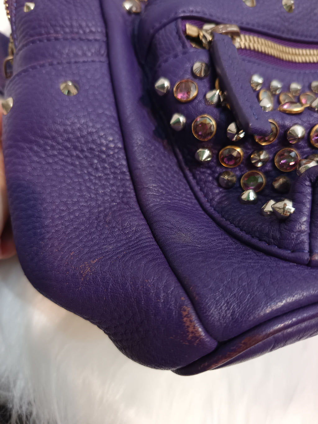 Chanel Metal Purple Backpack