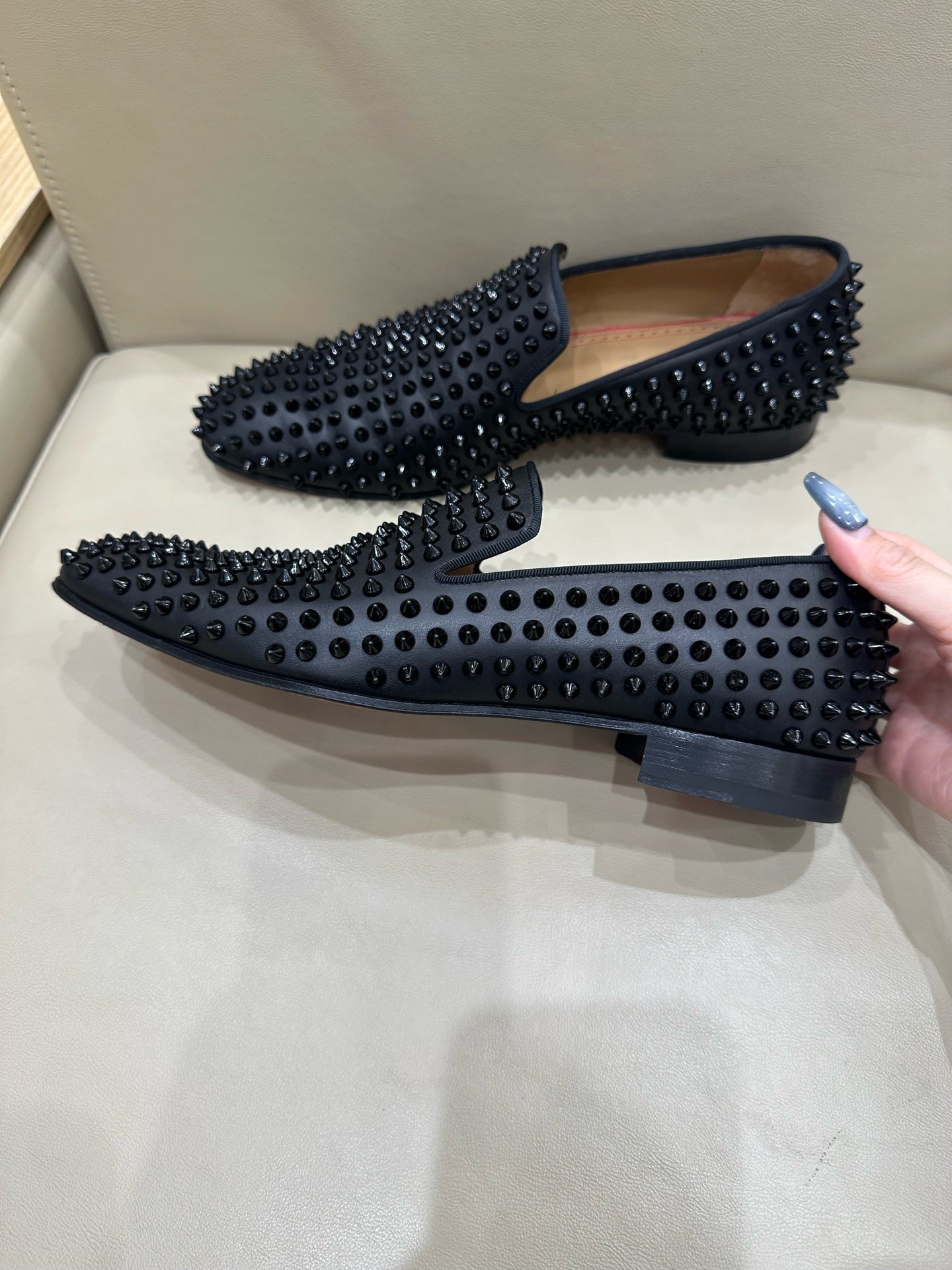 Christian Louboutin Black Loafers