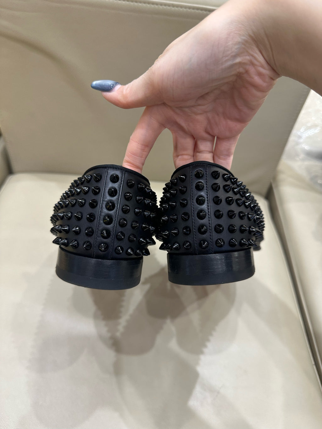 Christian Louboutin Black Loafers