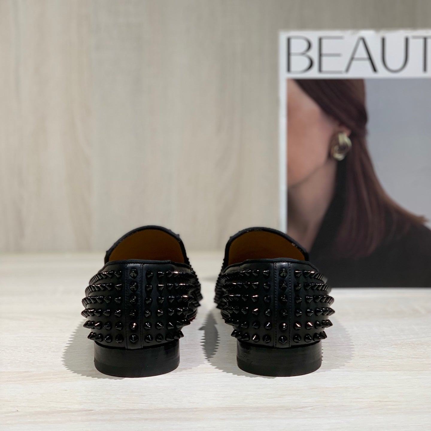 Christian Louboutin Black Loafers