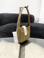 Saint laurent LE 5 À 7 baby satin and faux-crystal soft handbag 809464FADSQ2803