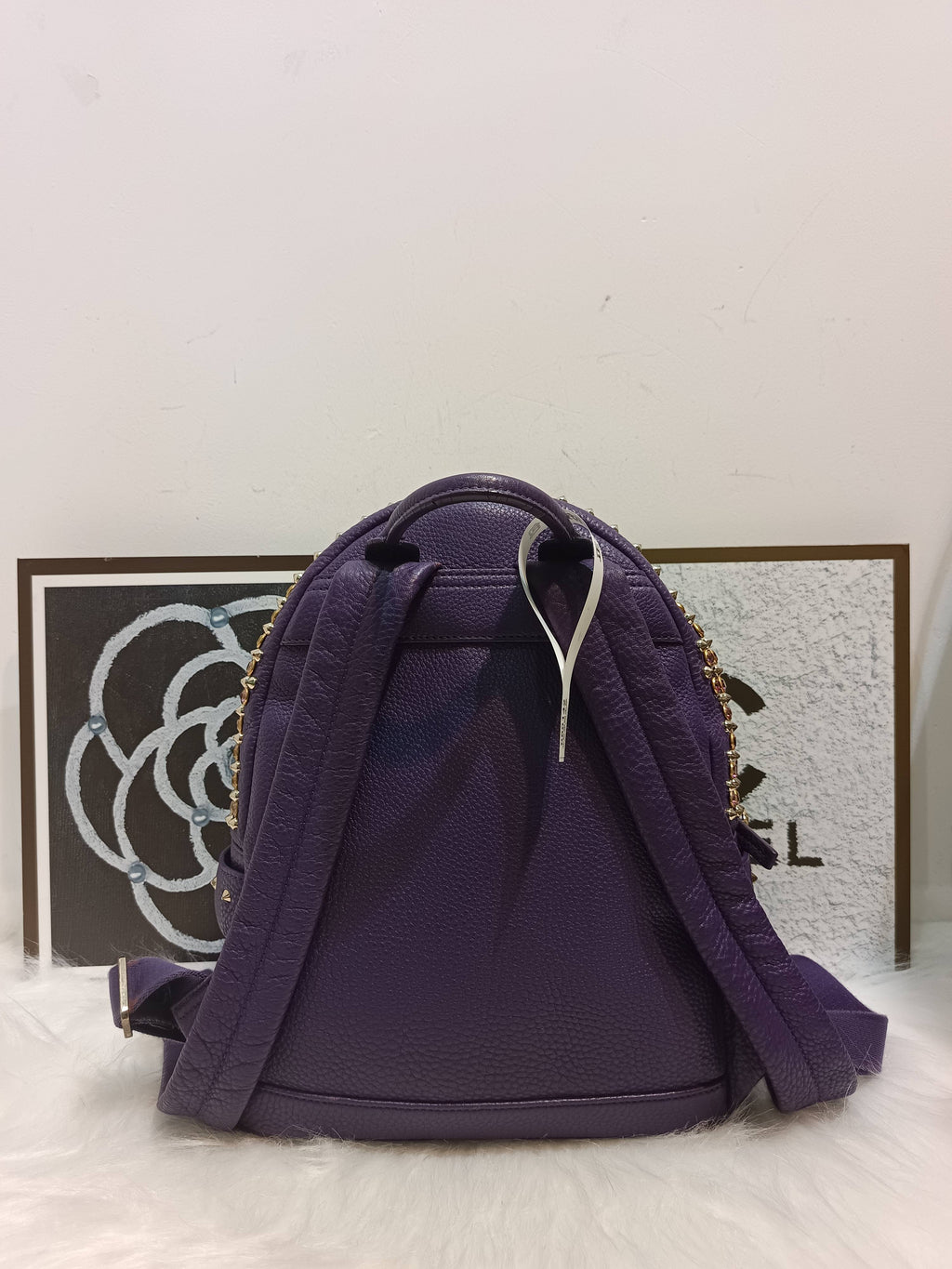 Chanel Metal Purple Backpack
