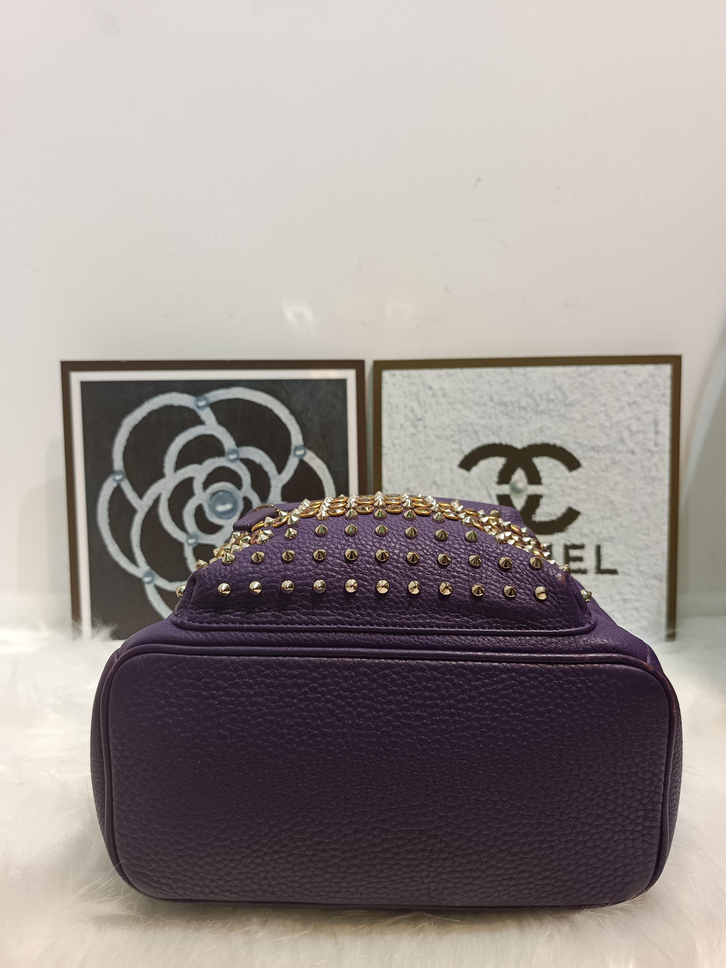 Chanel Metal Purple Backpack