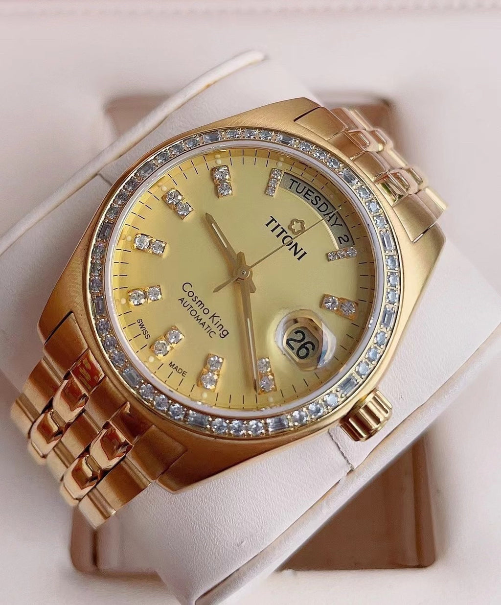 MCM Gold Automatic (self-winding) watch