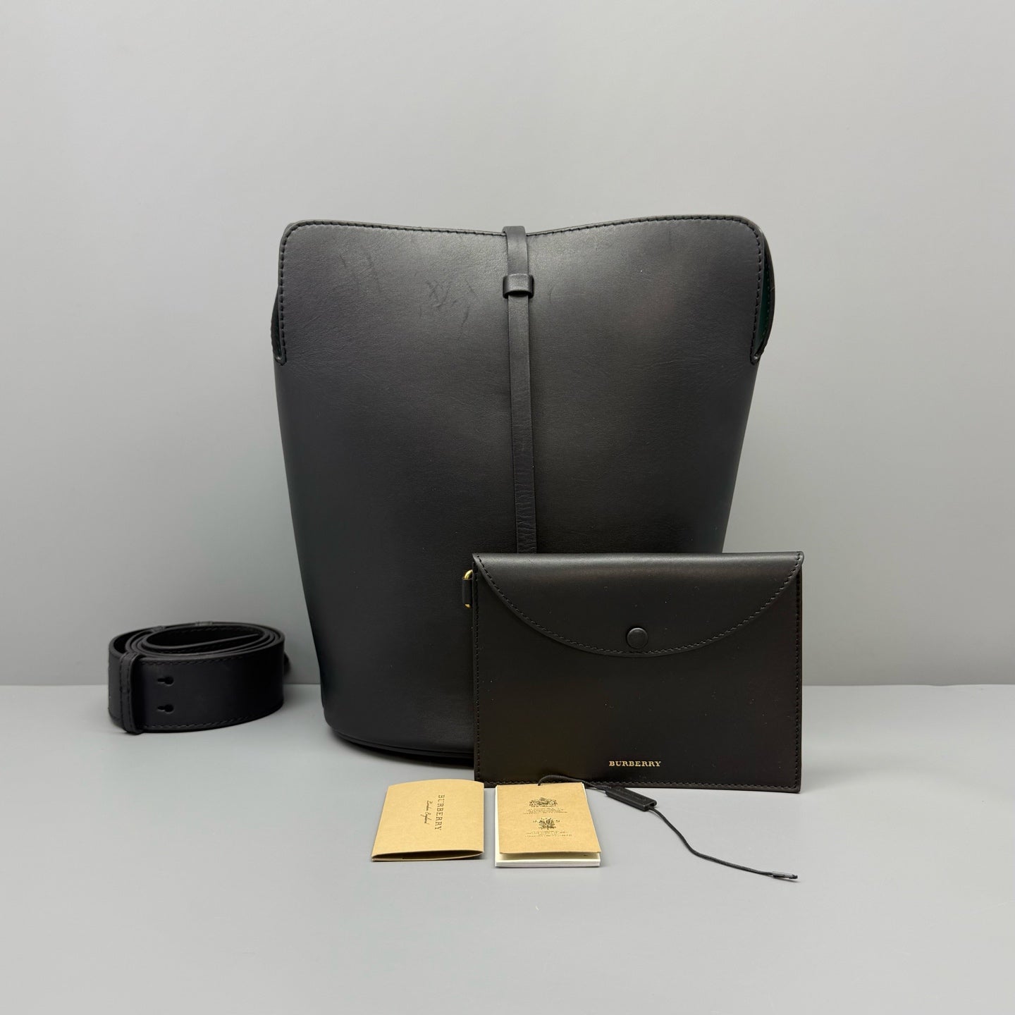 Burberry Black Bucket & Drawstring Bag