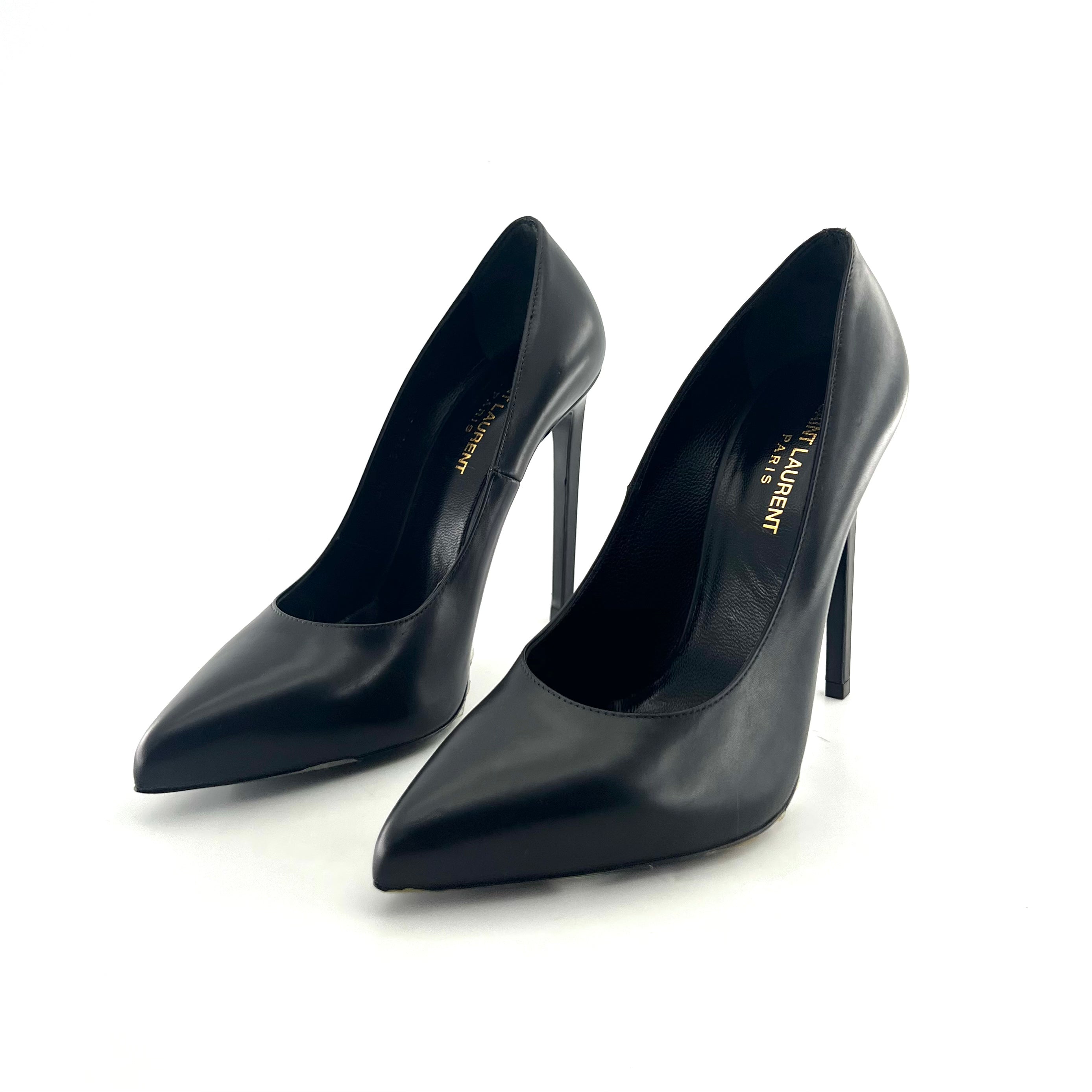 Saint laurent Leather Black High heels