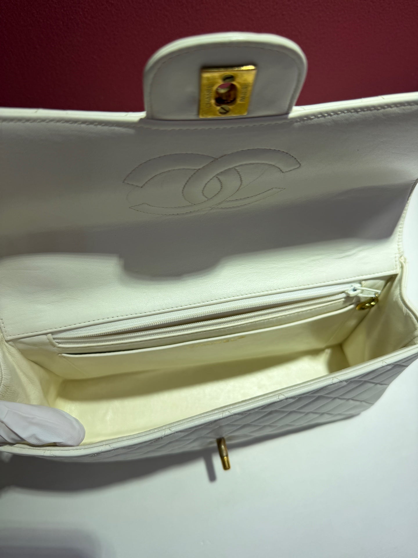 Chanel White Satchel