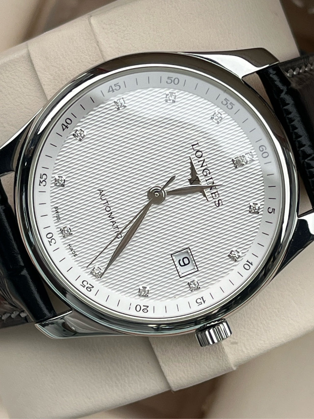 Longines White Mechanical watch